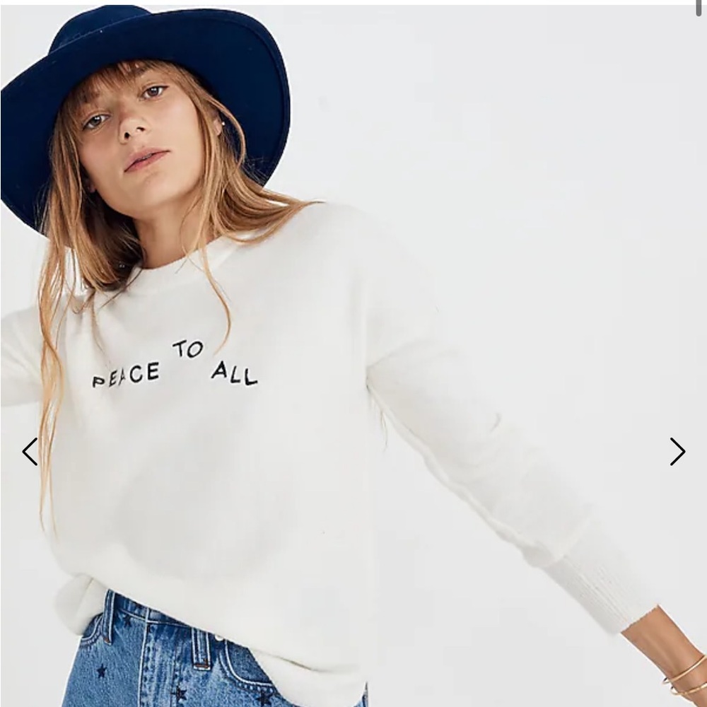 Madewell Peace to All Sweater | Size Small